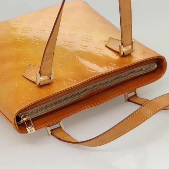 LOUIS VUITTON Monogram Vernis Houston Hand Bag Beige M91004 - Picture 6 of 13